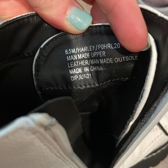 White combat boots sincerely jules size 6.5 - Picture 2 of 2